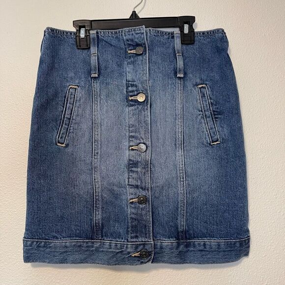 Armani Exchange Denim Mini Skirt Size 0 - Picture 1 of 14
